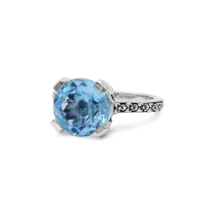 Stephen Dweck Blue Topaz Ring in Sterling Silver< Rings