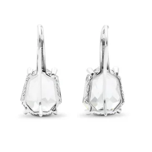 Stephen Dweck Galactical Green Prasiolite and Champagne Diamond Galactical Earrings in Sterling Silver< Earrings