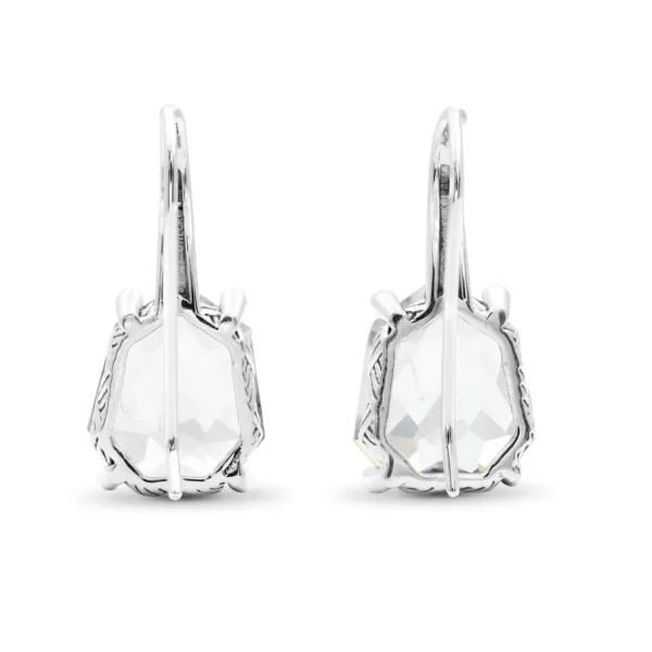 Stephen Dweck Galactical Green Prasiolite and Champagne Diamond Galactical Earrings in Sterling Silver< Earrings