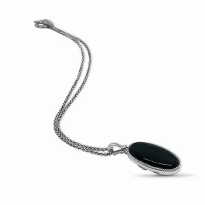 Stephen Dweck Garden of Stephen Black Onyx Reversible Necklace in Sterling Silver< Necklace