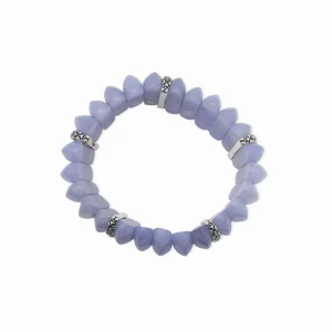 Stephen Dweck Garden of Stephen Blue Lace Agate Marquise Stretch Bracelet in Sterling Silver< Bracelets