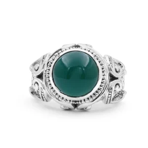 Stephen Dweck Garden of Stephen 7.72ct Green Onyx Ring in Sterling Silver< Rings