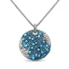 Stephen Dweck Garden of Stephen Faceted Turquoise Pave Pendant in Sterling Silver< Necklace