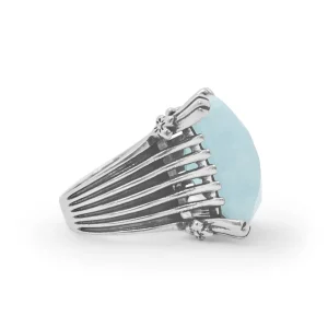 Stephen Dweck Garden of Stephen Faceted Aquamarine Ring in Sterling Silver< Rings