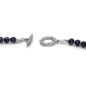 Stephen Dweck Garden of Stephen Faceted Garnet Necklace in Sterling Silver< Necklace