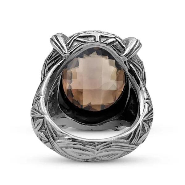 Stephen Dweck Garden of Stephen Faceted Smoky Quartz Ring in Sterling Silver< Rings