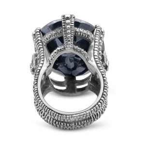 Stephen Dweck Garden of Stephen Faceted Hematite Ring in Sterling Silver< Rings