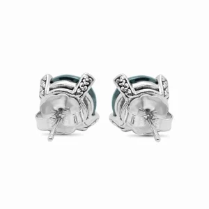 Stephen Dweck Garden of Stephen Hematite Triple on Engraved Wire Stud Earrings in Sterling Silver< Earrings