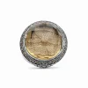 Stephen Dweck Garden of Stephen Internally Carved Smoky Quartz and Champagne Diamond 0.55ct Ring in Sterling Silver< Rings