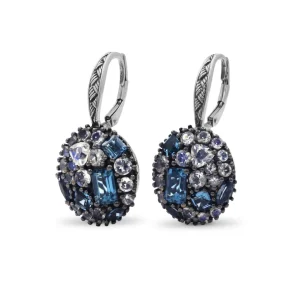 Stephen Dweck Garden of Stephen London Blue Topaz and Moon Quartz Earrings in Sterling Silver< Earrings