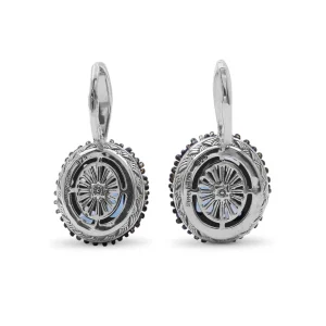 Stephen Dweck Garden of Stephen London Blue Topaz and Moon Quartz Earrings in Sterling Silver< Earrings