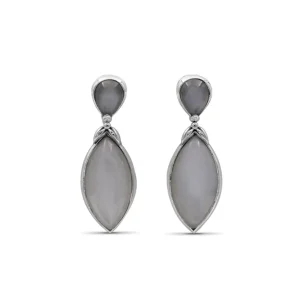 Stephen Dweck Garden of Stephen Moonstone Earring in Sterling Silver< Earrings