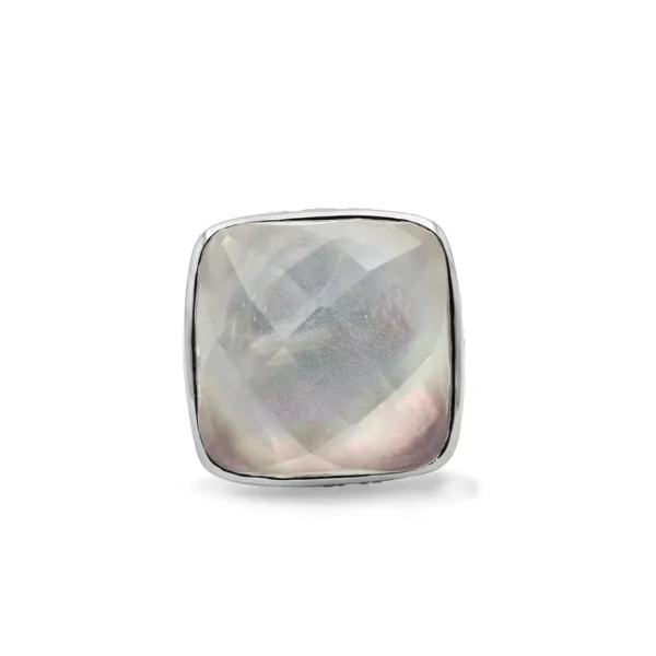 Stephen Dweck Garden of Stephen Natural Quartz and Mother of Pearl Ring in Sterling Silver< Rings