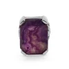 Stephen Dweck Garden of Stephen Natural Quartz Purple Agate Ring in Sterling Silver< Rings