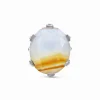 Stephen Dweck Garden of Stephen Natural Quartz and Banded Agate Ring in Sterling Silver< Rings