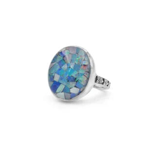 Stephen Dweck Garden of Stephen Natural Quartz and Opal Mosaic Ring in Sterling Silver< Rings