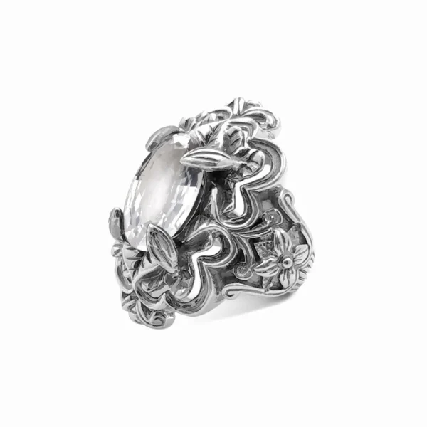 Stephen Dweck Garden of Stephen Natural Quartz Ring in Sterling Silver< Rings