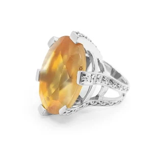 Stephen Dweck Garden of Stephen Natural Quartz and Agate Ring in Sterling Silver< Rings