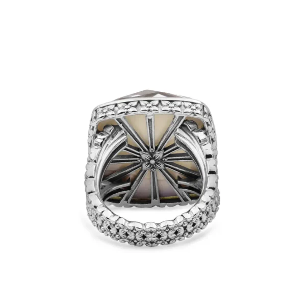 Stephen Dweck Garden of Stephen Natural Quartz and Mother of Pearl Ring in Sterling Silver< Rings