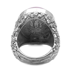 Stephen Dweck Garden of Stephen Pink Chalcedony Smooth Dome Ring in Sterling Silver< Rings