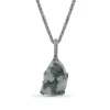 Stephen Dweck Garden of Stephen Platinum Valley Druzy Agate Pendant and Sterling Silver Chain< Necklace