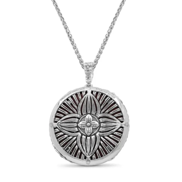 Stephen Dweck Garden of Stephen Red Wood Pendant in Sterling Silver< Necklace