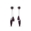 Stephen Dweck Garden of Stephen Rhodolite Garnet Drop Earring in Sterling Silver< Earrings