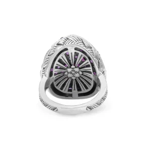 Stephen Dweck Garden of Stephen Rhodolite Garnet Pave Ring in Sterling Silver< Rings