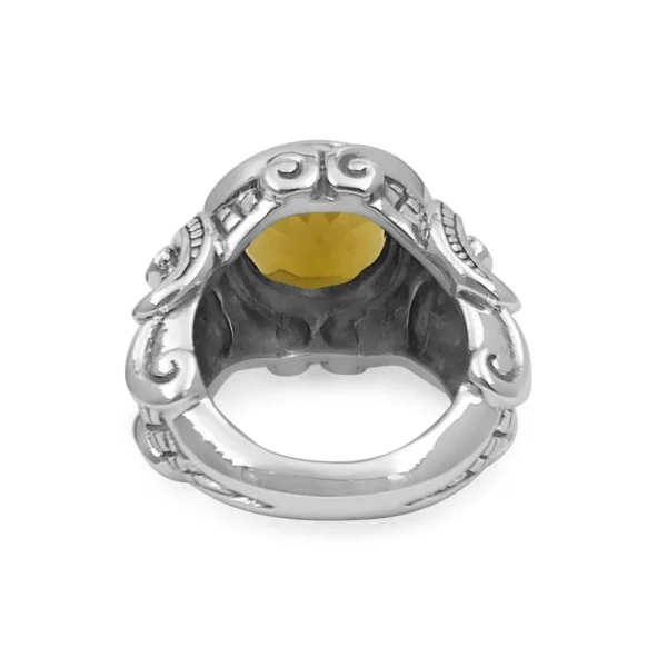 Stephen Dweck Garden of Stephen Round Congac Quartz Gemstone Ring in Sterling Silver< Rings