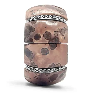 Stephen Dweck Garden of Stephen Royal Dendritic Jasper Stretch Bracelet with Engraved Sterling Silver Spacers< Bracelets