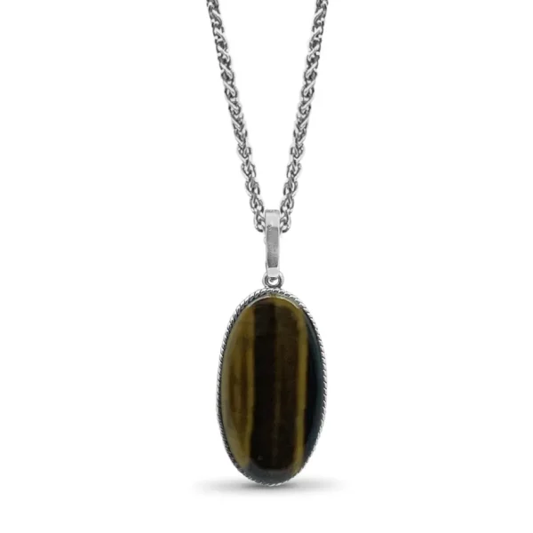 Stephen Dweck Garden of Stephen Tiger Eye Reversible Necklace in Sterling Silver< Necklace