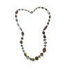 Stephen Dweck Garden of Stephen Turquoise Agate Flourite Jade Amber Carnelian Smoky Quartz Crazy Lace Agate Rutilated Quartz Pearls Moonstone and Aragonite Necklace in Sterling Silver< Necklace