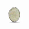 Stephen Dweck Garden of Stephen White Opal Mosaic Triplet Smooth Ring in Sterling Silver< Rings