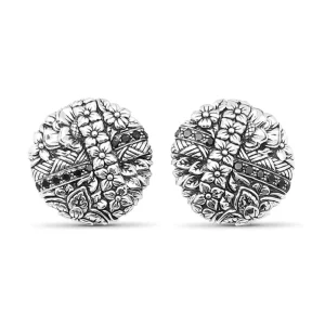 Stephen Dweck Kyoto Black Diamond 0.50ct Earrings in Sterling Silver< Earrings