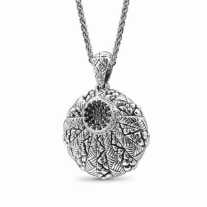 Stephen Dweck Kyoto Black Diamond 0.50ct Pendant in Sterling Silver< Necklace