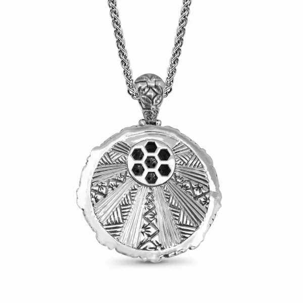 Stephen Dweck Kyoto Black Diamond 0.50ct Pendant in Sterling Silver< Necklace