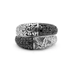 Stephen Dweck Kyoto Black Diamond 1.00ct Ring in Sterling Silver< Rings