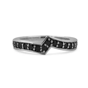 Stephen Dweck Kyoto Black Diamond 1.00ct Ring in Sterling Silver< Rings