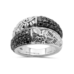 Stephen Dweck Kyoto Black Diamond 1.00ct Ring in Sterling Silver< Rings