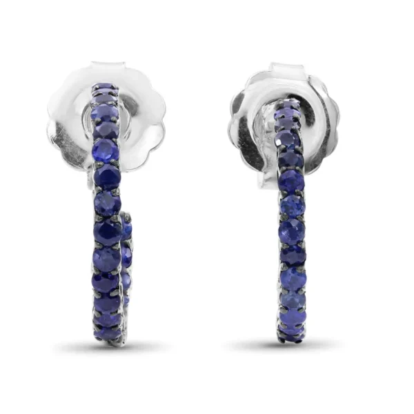 Stephen Dweck Kyoto Blue Sapphire 1.85ct Earrings in Sterling Silver< Earrings