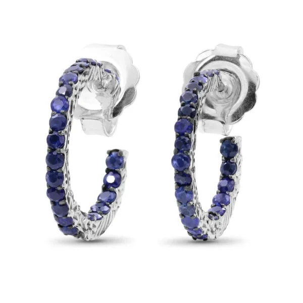 Stephen Dweck Kyoto Blue Sapphire 1.85ct Earrings in Sterling Silver< Earrings