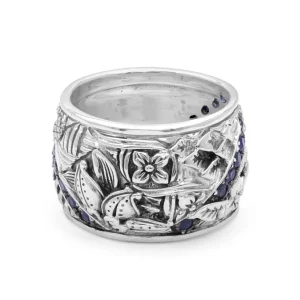 Stephen Dweck Kyoto Blue Sapphire 0.70ct Ring in Sterling Silver< Rings