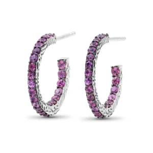 Stephen Dweck Kyoto 1.90ct Pink Sapphire Earrings in Sterling Silver< Earrings