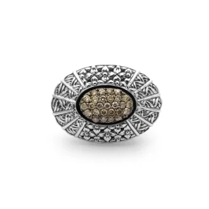 Stephen Dweck Kyoto 0.60ct Yellow Diamond Ring in Sterling Silver< Rings