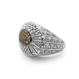 Stephen Dweck Kyoto 0.60ct Yellow Diamond Ring in Sterling Silver< Rings