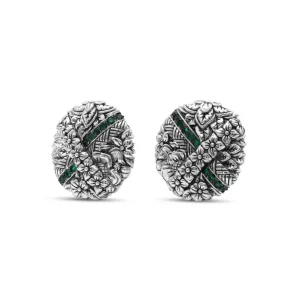 Stephen Dweck Kyoto Emerald Earrings in Sterling Silver< Earrings