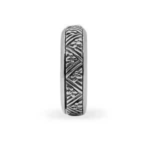 Stephen Dweck Kyoto Engraved Sterling Silver Band< Rings