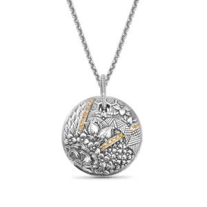 Stephen Dweck Kyoto Orange Sapphire 0.65ct Pendant in Sterling Silver< Necklace