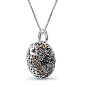 Stephen Dweck Kyoto Orange Sapphire 0.55ct Pendant in Sterling Silver< Necklace