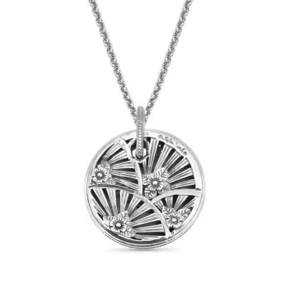 Stephen Dweck Kyoto Orange Sapphire 0.65ct Pendant in Sterling Silver< Necklace